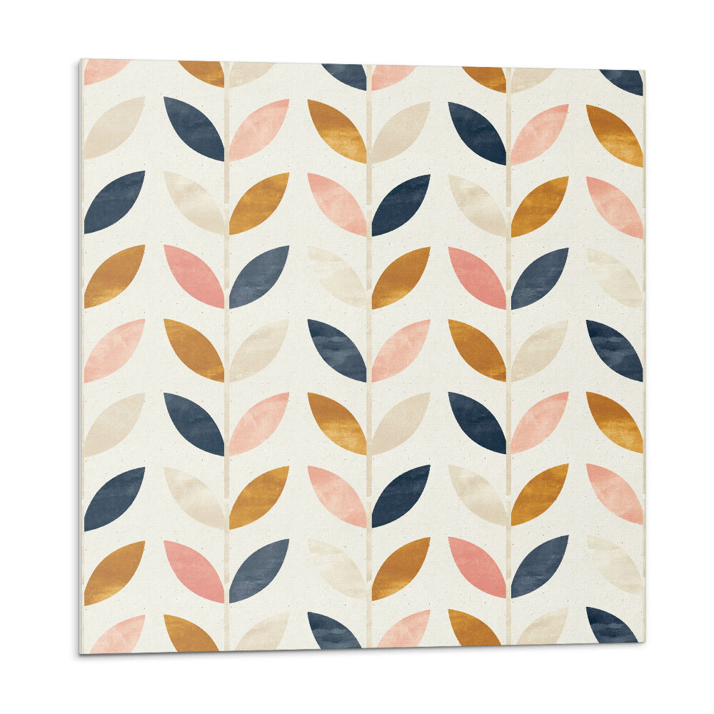 Plăcile de vinil Model de frunze în rânduri