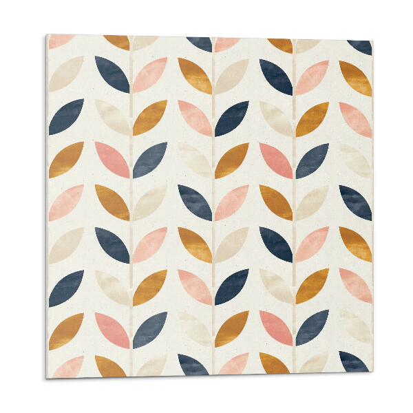 Plăcile de vinil Model de frunze în rânduri