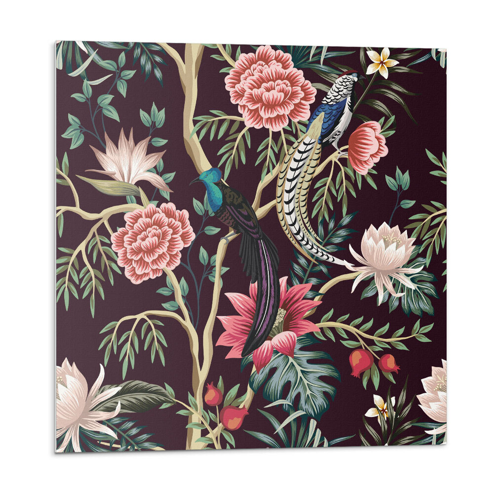 Panouri de vinil PVC Model floral cu păsări