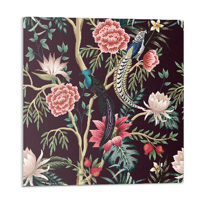 Panouri de vinil PVC Model floral cu păsări