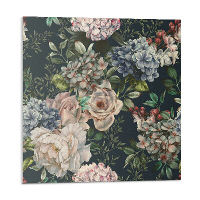 Plăcile de vinil Model floral pe fundal