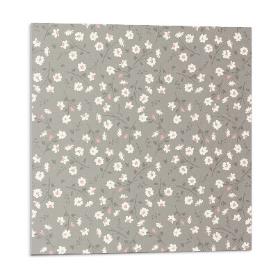 Plăci de vinil Model floral pe fundal