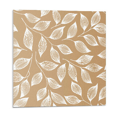 Plăcile de vinil Frunze pe un fundal texturat