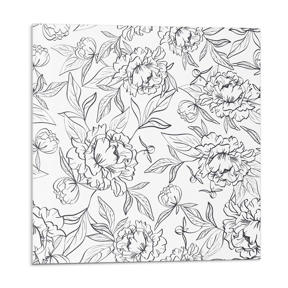 Plăci de vinil Model floral cu frunze