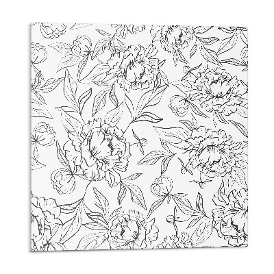 Plăci de vinil Model floral cu frunze