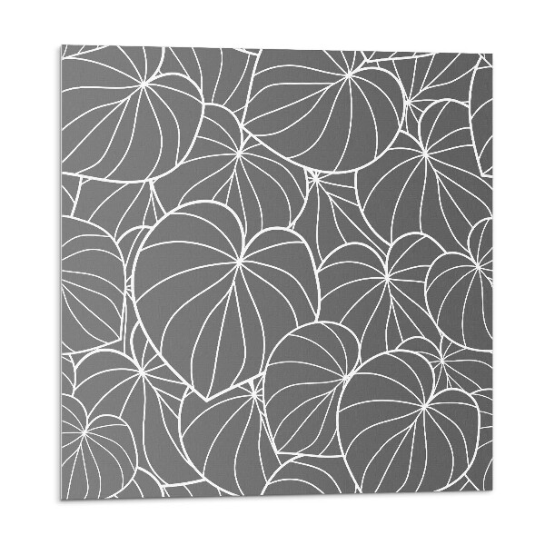 Plăcile de vinil Frunze într-un model delicat