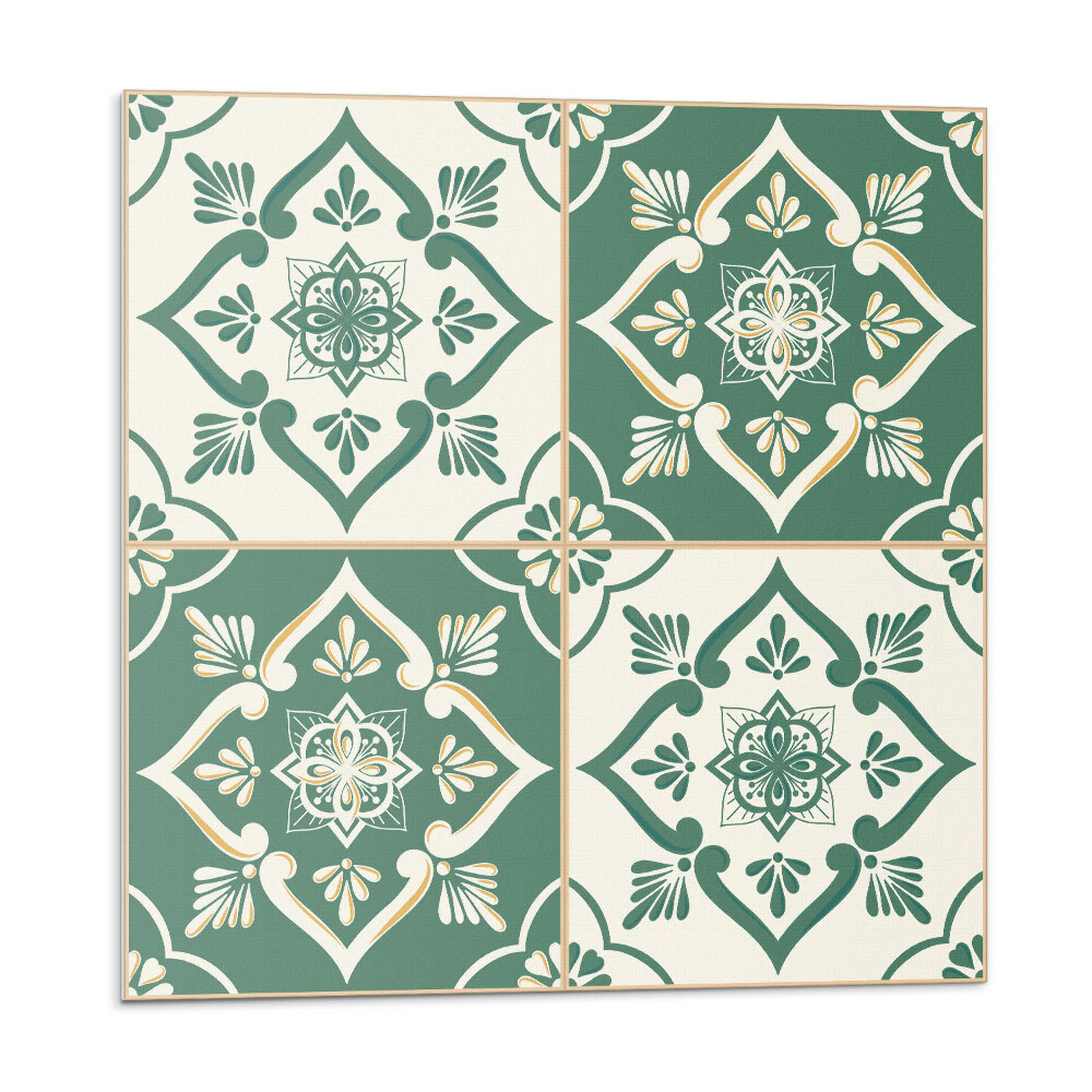 Plăcile de vinil Modele florale pe plăci