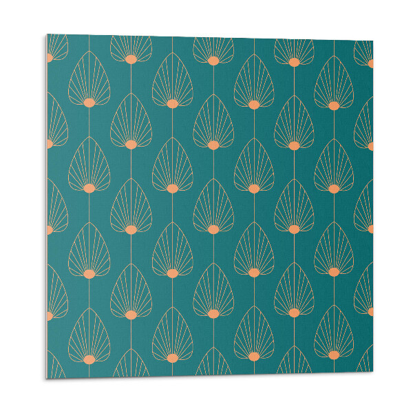 Panouri de vinil PVC Model de frunze cu cercuri