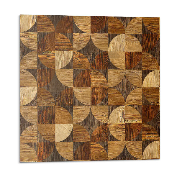 Plăci de vinil Model geometric din lemn