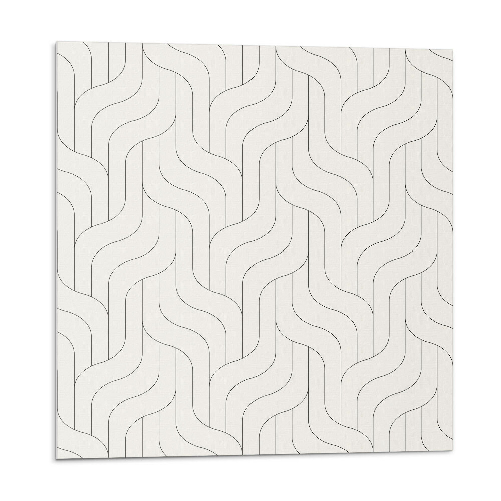 Plăcile de vinil Valuri într-un aranjament geometric