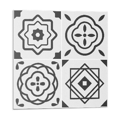 Plăci de vinil Modele geometrice în pătrate