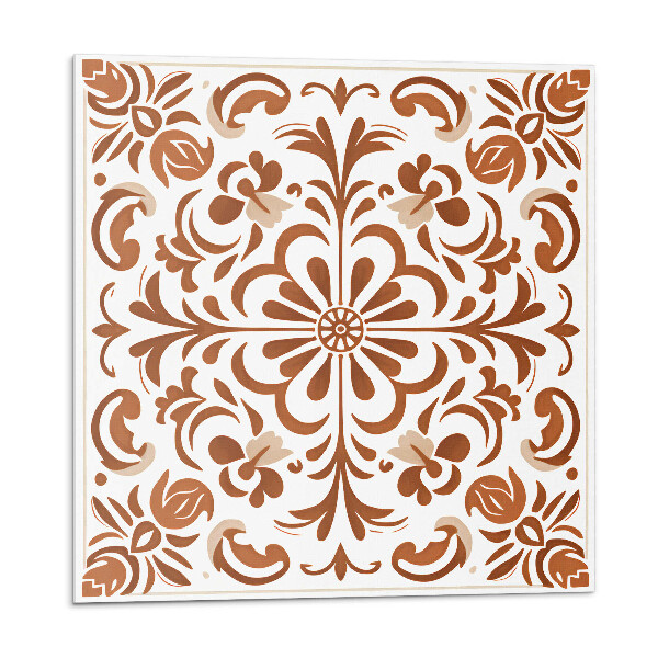 Plăcile de vinil Model floral ornamental