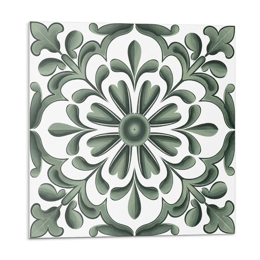 Plăcile de vinil Motiv vegetal într-un cerc