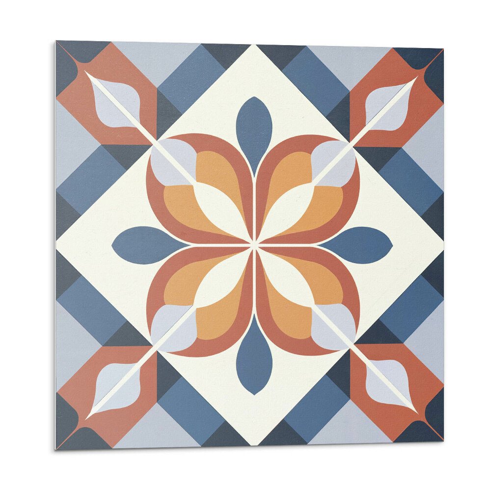 Plăcile de vinil Model floral geometric