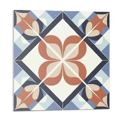 Plăcile de vinil Model floral simetric