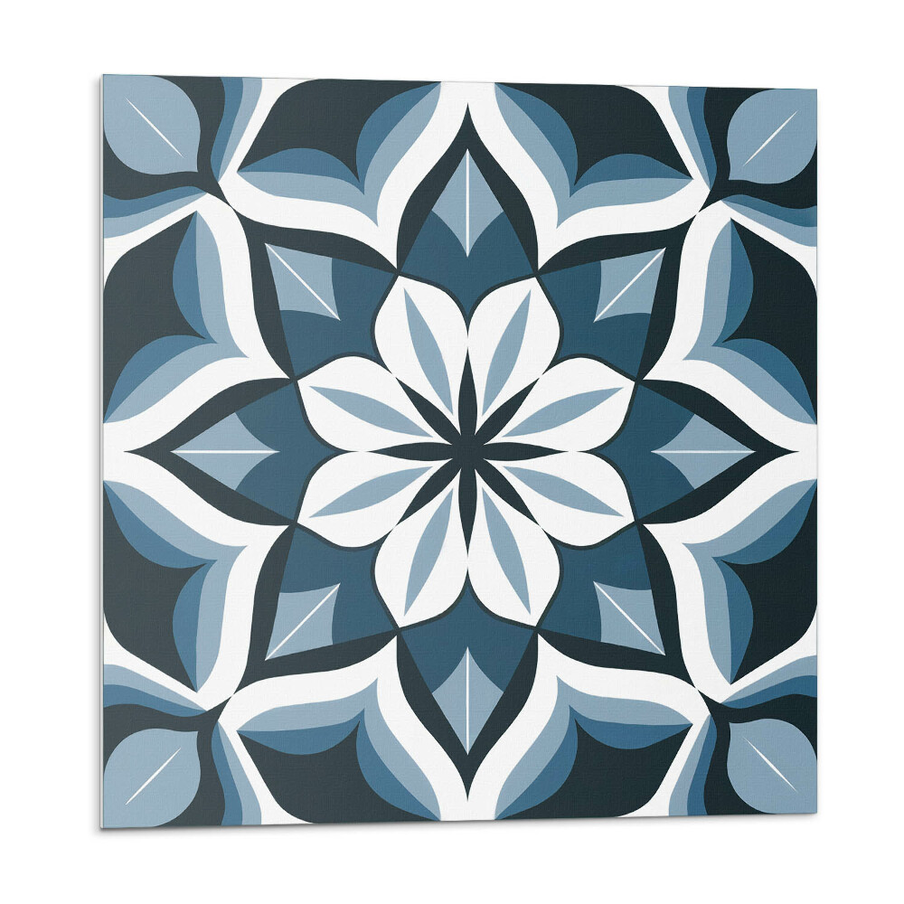 Plăcile de vinil Motiv floral în simetrie