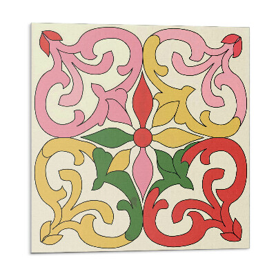 Plăci de vinil Model floral cu ornamente