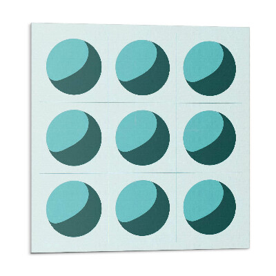 Panouri de vinil PVC Bile geometrice într-o grilă