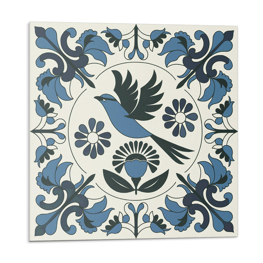 Plăci de vinil Model cu păsări și flori