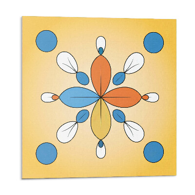 Plăcile de vinil Model floral geometric