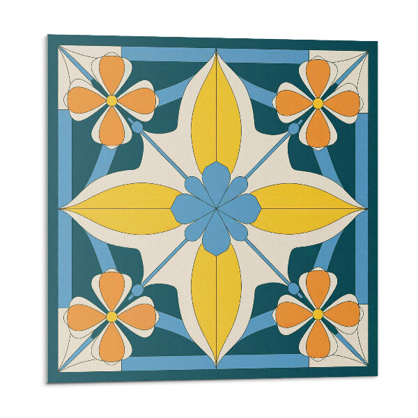 Plăcile de vinil Model geometric floral