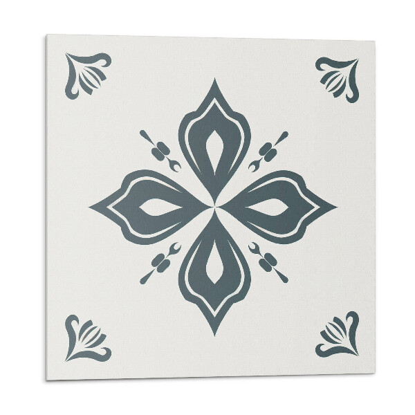 Plăcile de vinil Motiv floral în cruce