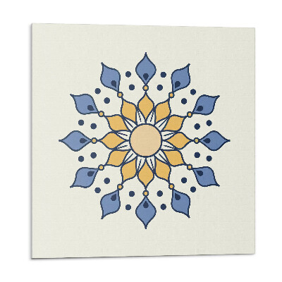 Plăcile de vinil Mandala cu modele florale