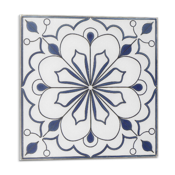 Plăcile de vinil Model ceramic floral
