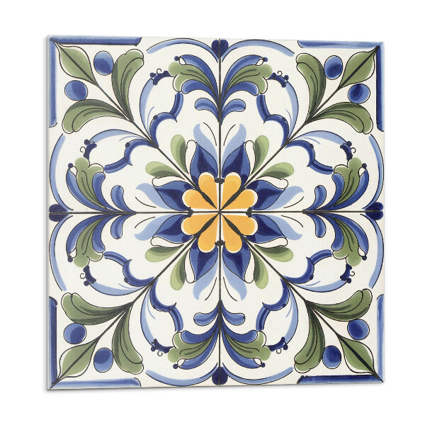 Plăcile de vinil Model ceramic floral