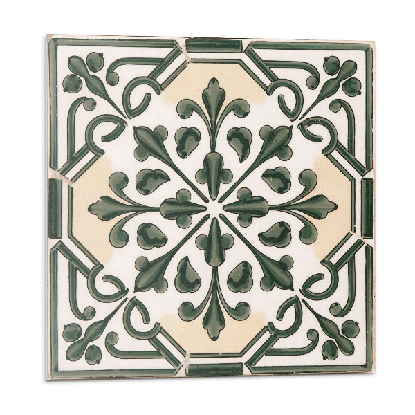 Plăcile de vinil Model vegetal pe faianță