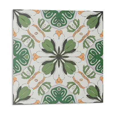 Plăcile de vinil Model floral în simetrie