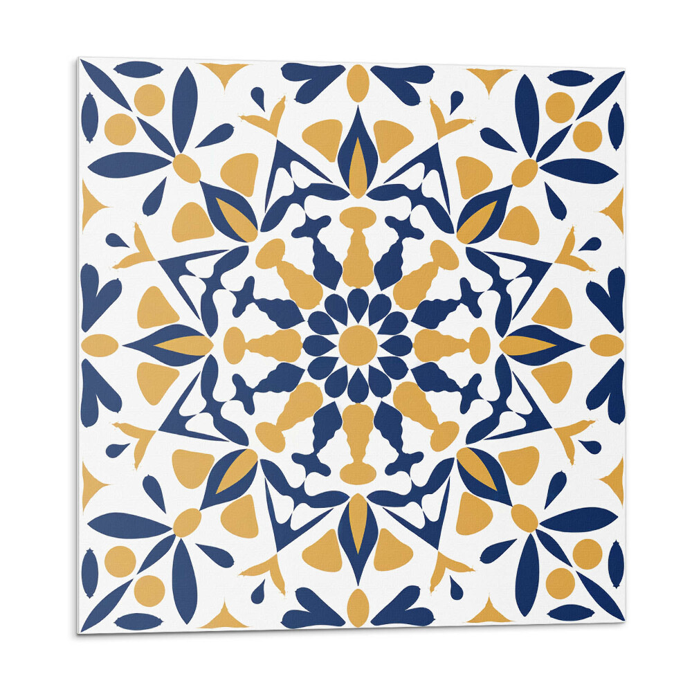 Plăcile de vinil Model floral în simetrie