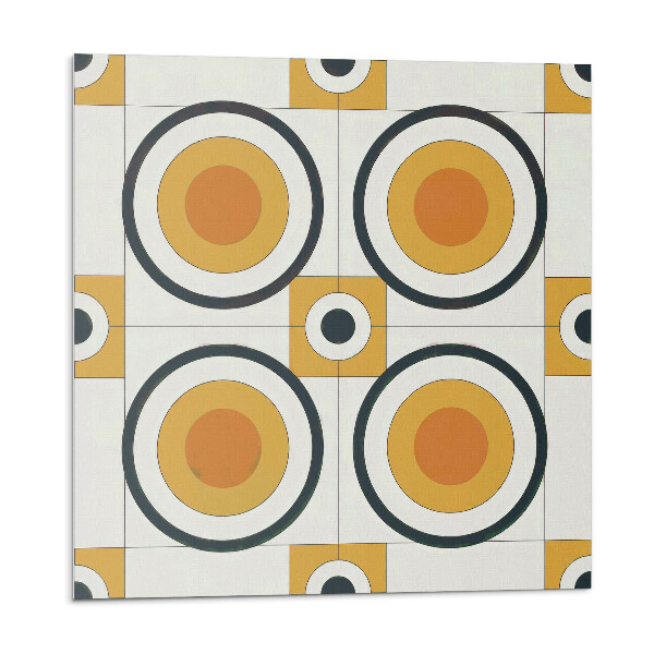 Panouri de vinil PVC Geometria cercurilor și pătratelor