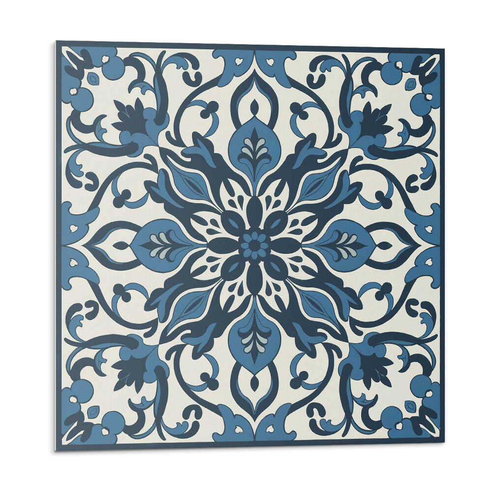 Plăcile de vinil Model floral cu frunze