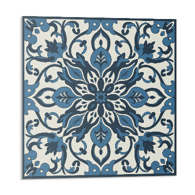 Plăcile de vinil Model floral cu frunze