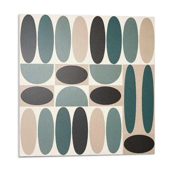 Plăci de vinil Model de forme ovale