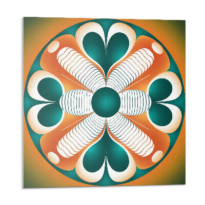 Plăcile de vinil Model floral simetric