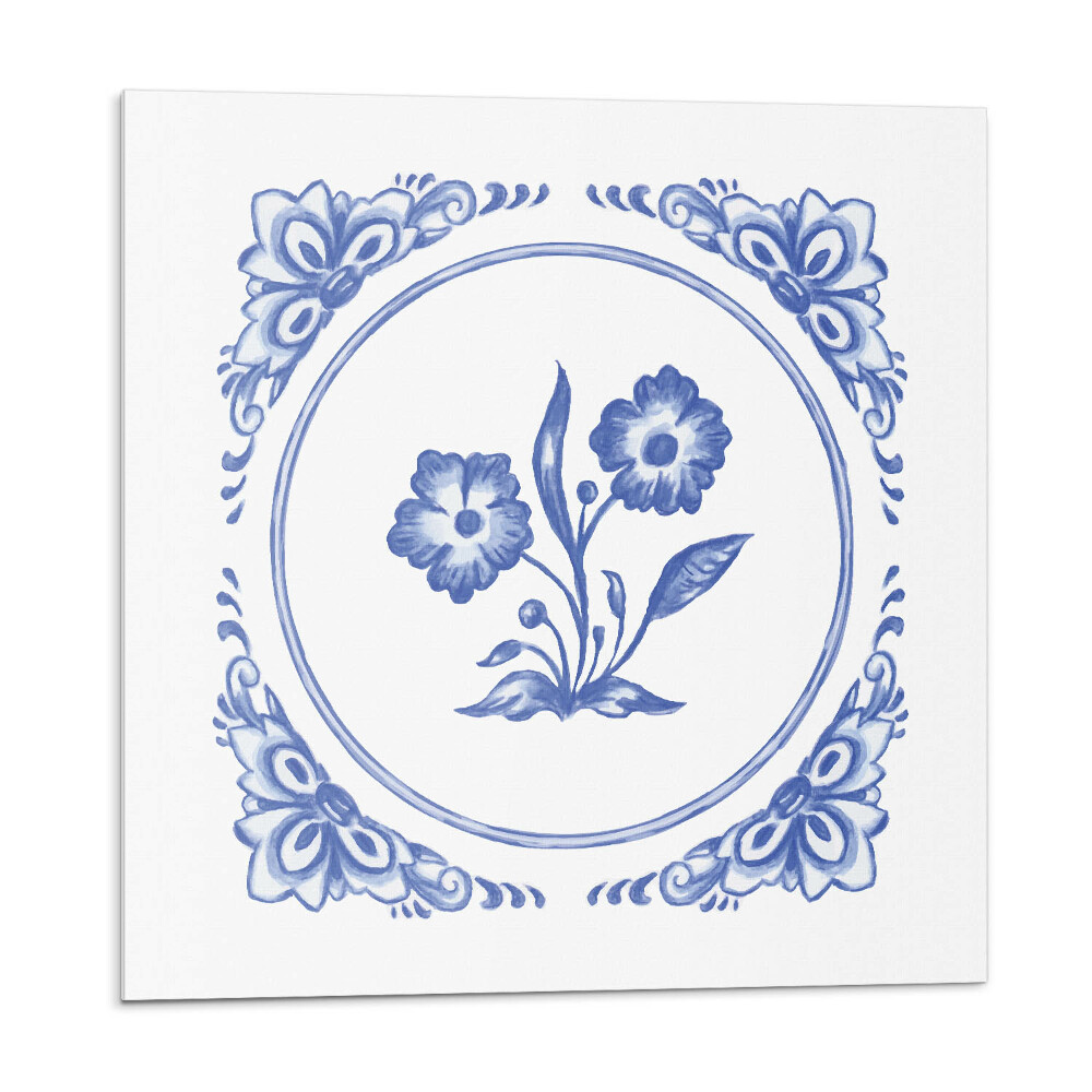 Plăci de vinil Model floral într-un cerc