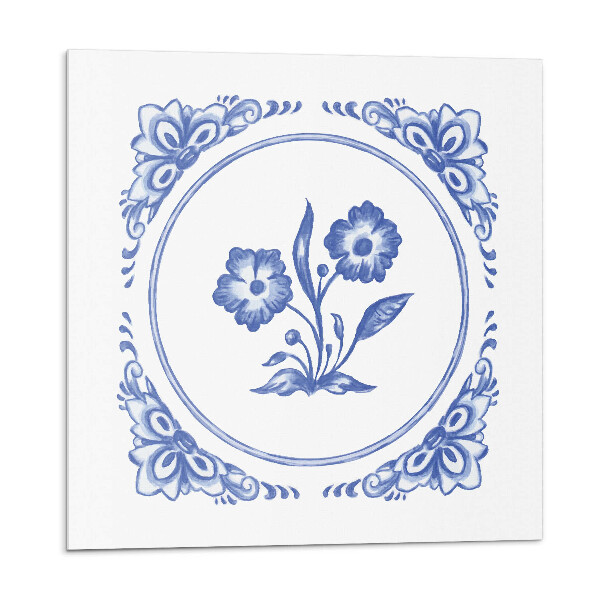 Plăci de vinil Model floral într-un cerc