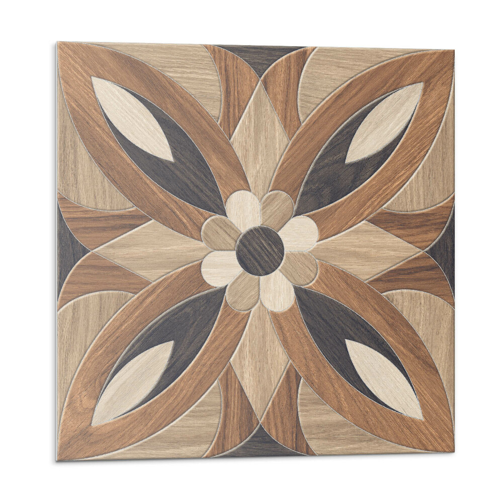 Plăcile de vinil Model floral din lemn