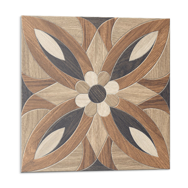 Plăcile de vinil Model floral din lemn