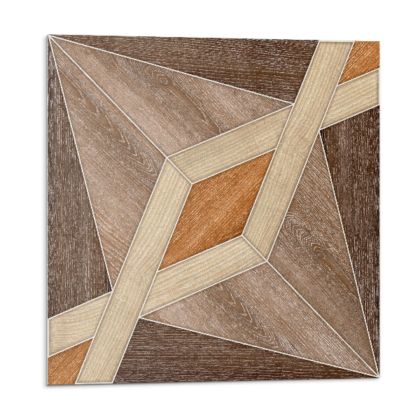 Plăci de vinil Model geometric din lemn
