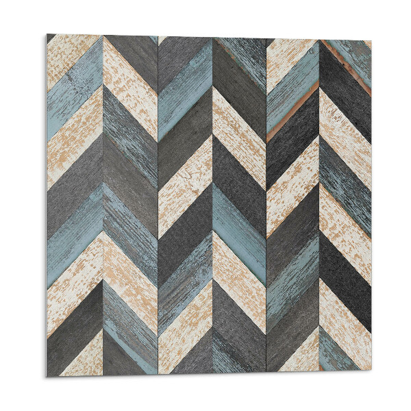 Plăcile de vinil Model în zig-zag cu lemn