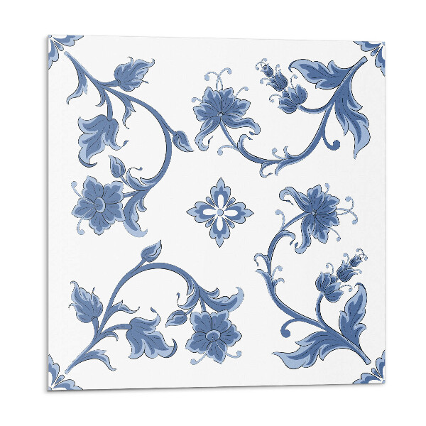 Plăcile de vinil Model floral pe fundal