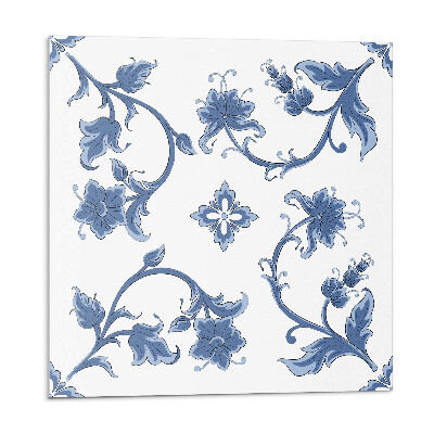 Plăcile de vinil Model floral pe fundal