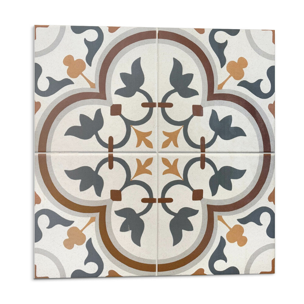 Plăci de vinil Model floral în carouri