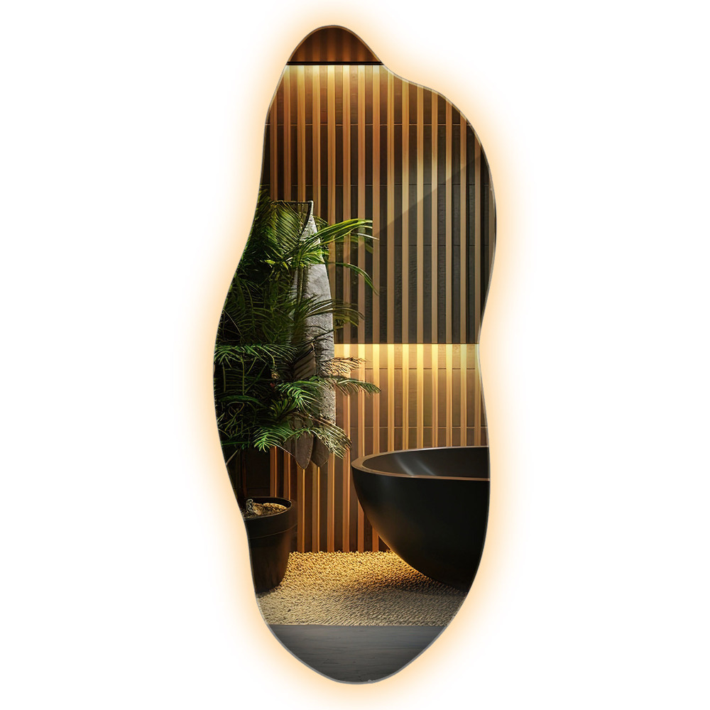 Oglindă decorativă cu iluminare LED