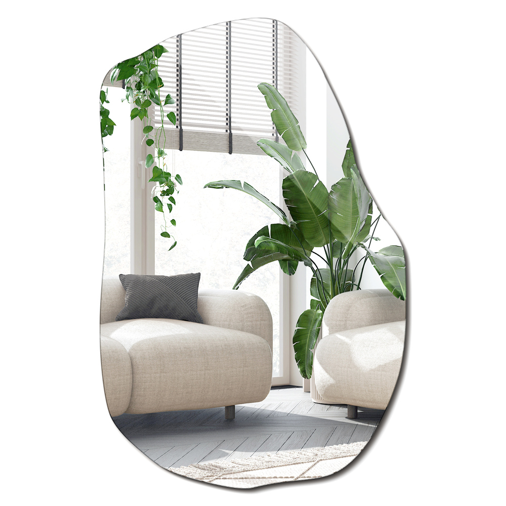 Oglinda asimetrica design subtil