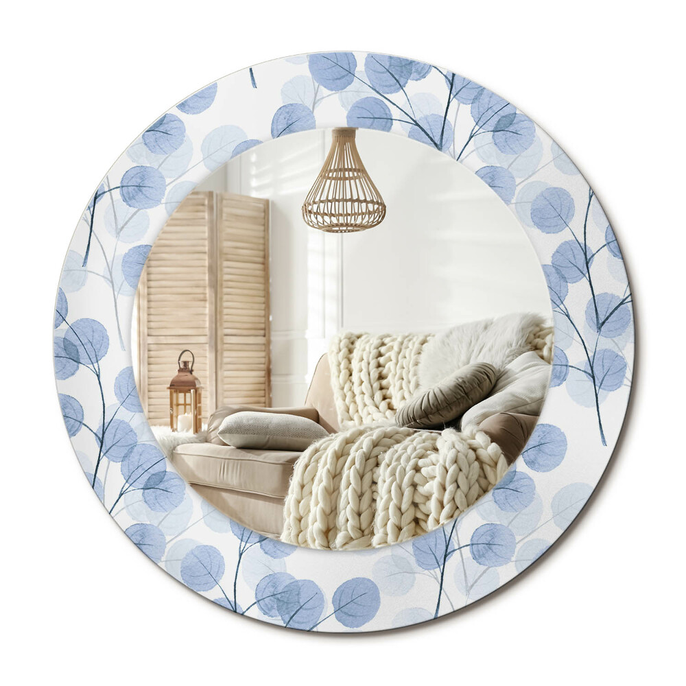 Decor oglinda rotunda Ramuri frunze