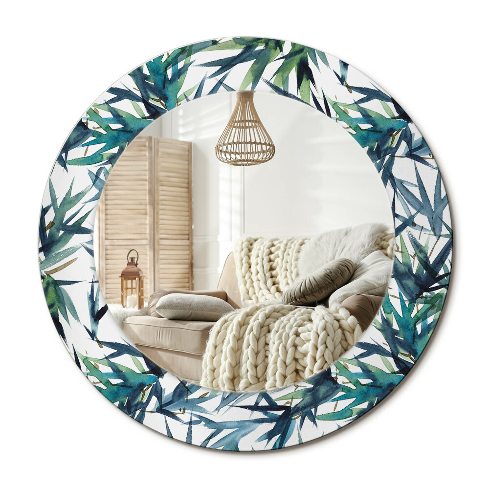 Oglinda perete decorativa rotunda Palmieri albaștri